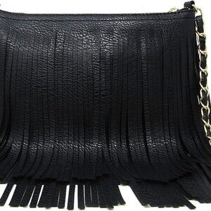 Fringe Crossbody Shoulder Bag with Strap, Tassel Messenger bag, Country Style We